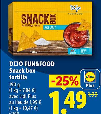 Dijo FUN&FOOD Snack box tortilla