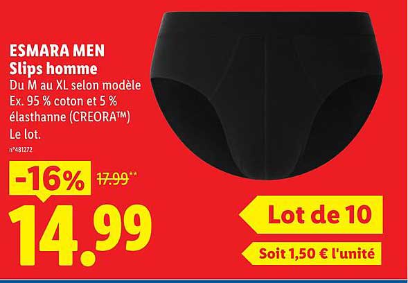ESMARA MEN Slips homme