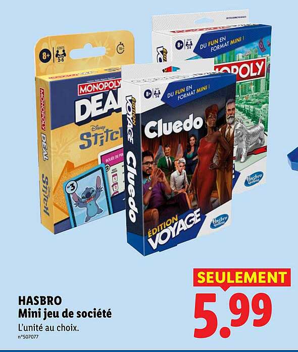 HASBRO Mini jeu de société