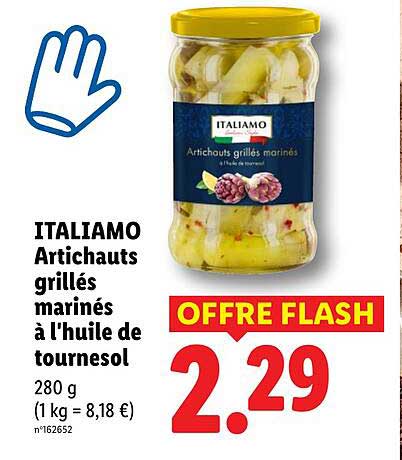 ITALIAMO Artichauts grillés marinés