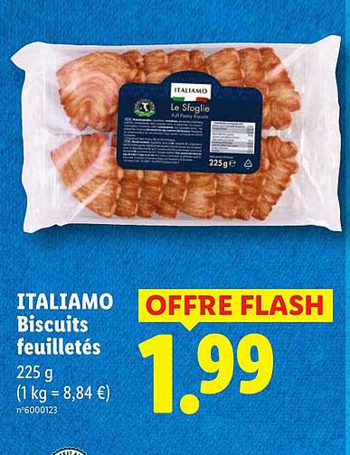 ITALIAMO Biscuits feuilletés