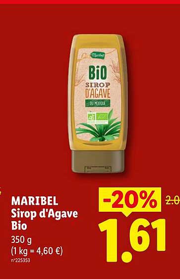 MARIBEL Sirop d'Agave Bio