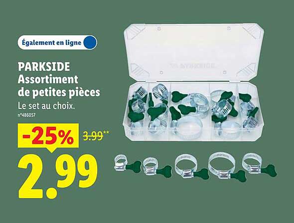 PARKSIDE Assortiment de petites pièces