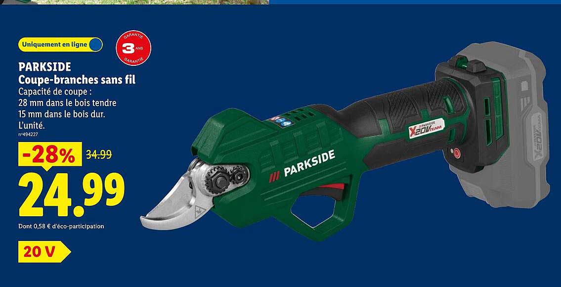 PARKSIDE Coupe-branches sans fil