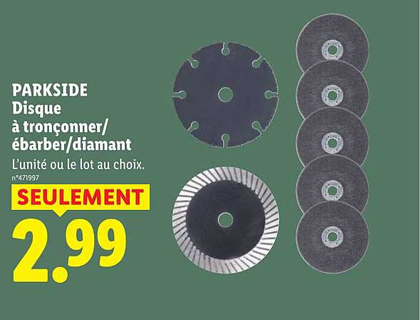 PARKSIDE Disque à tronçonner/ébbarber/diamant