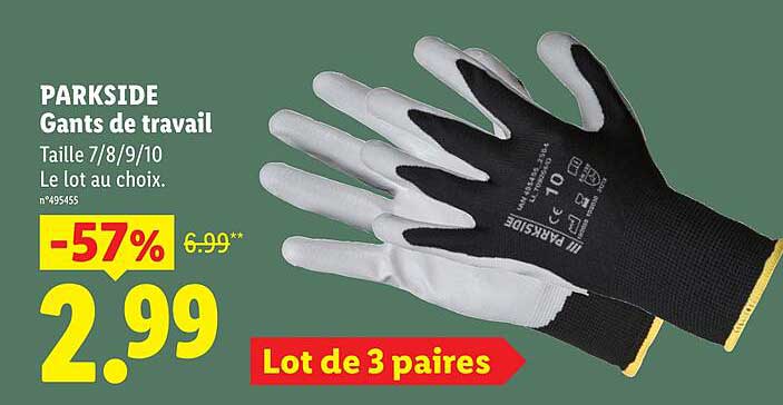 PARKSIDE Gants de travail