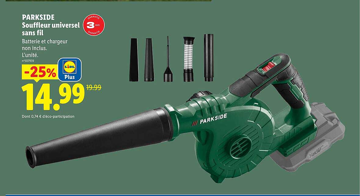 PARKSIDE Souffleur universel sans fil