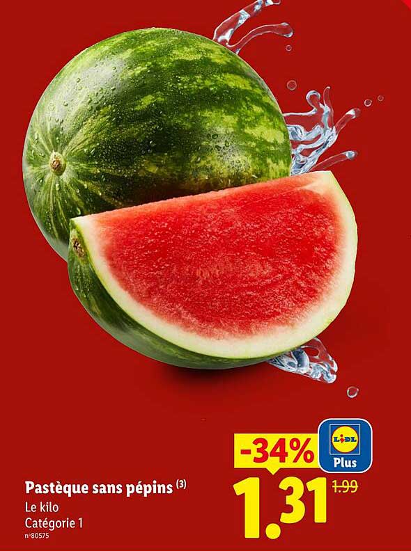 Pastèque sans pépins