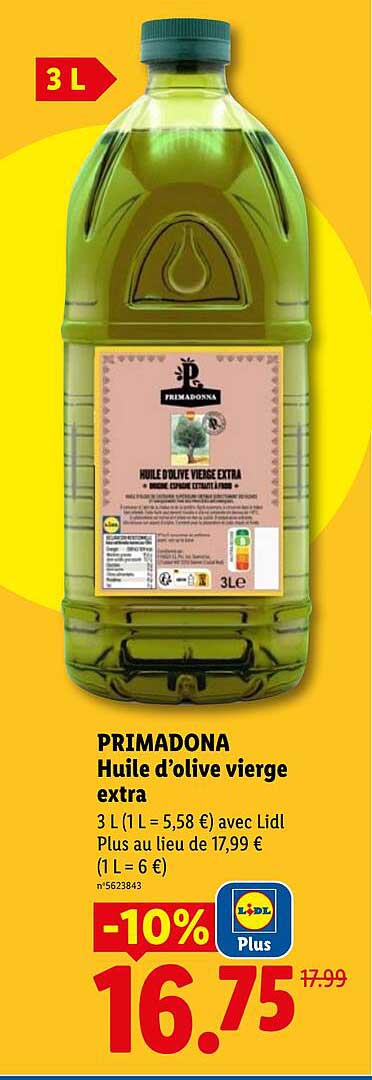 PRIMADONNA Huile d’olive vierge extra