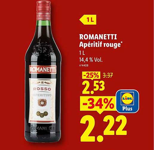 ROMANETTI Apéritif rouge