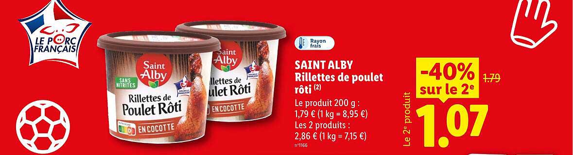 Saint Alby Rillettes de Poulet Rôti