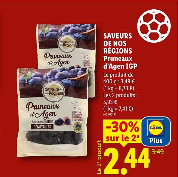 Saveurs de nos Régions Pruneaux d'Agen IGP