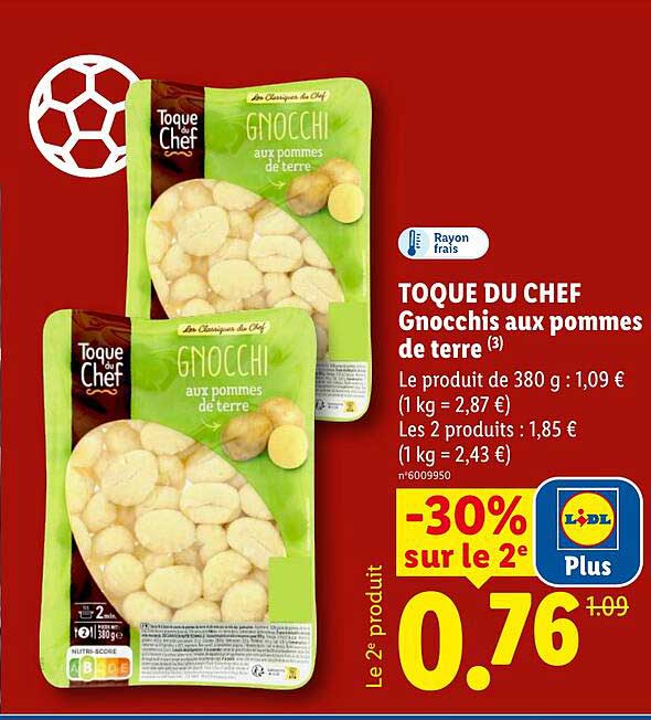 TOQUE DU CHEF Gnocchis aux pommes de terre