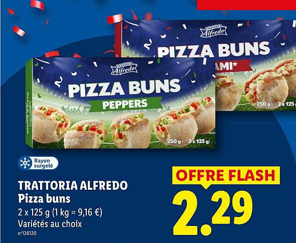 Trattoria Alfredo Pizza buns