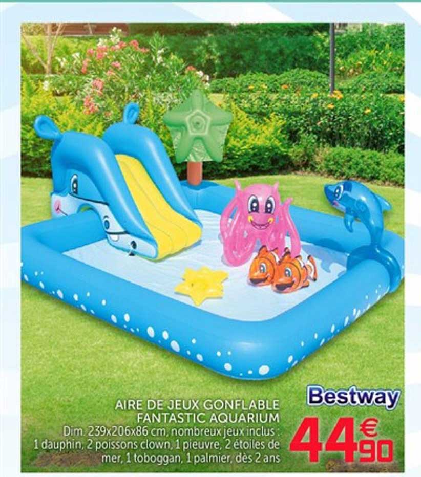 aire de jeux gonflable fantastic aquarium bestway