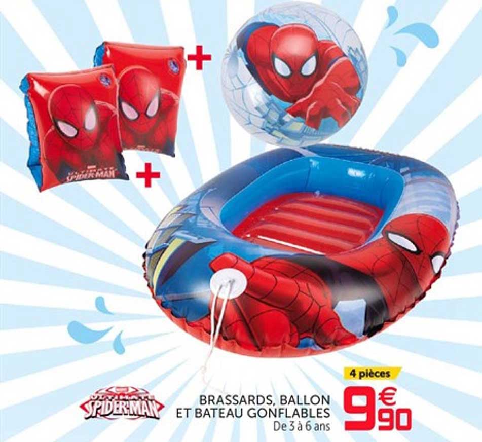 brassards ballon et bateau gonflables utlimate spiderman