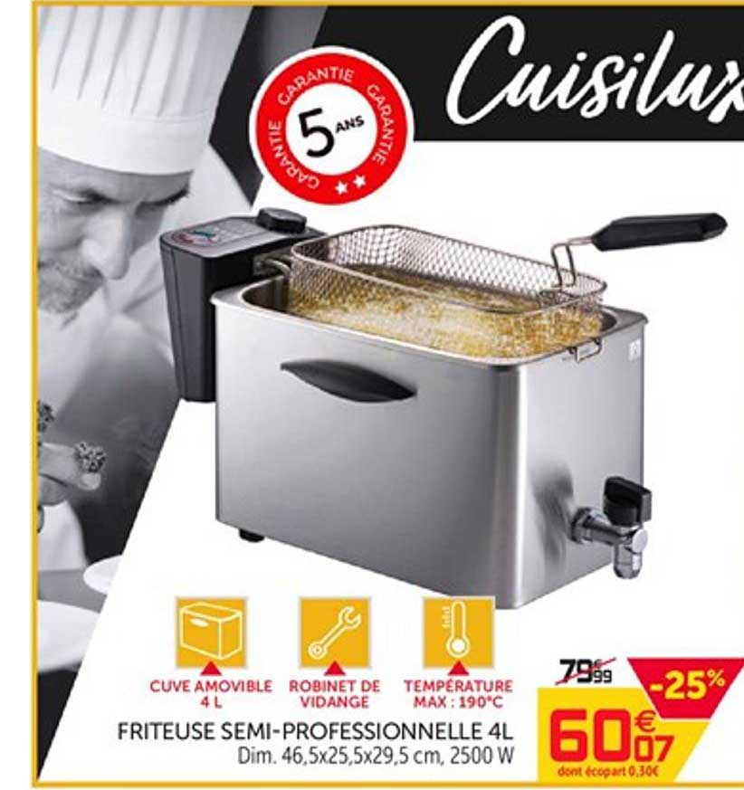 friteuse semi professionnelle 4l