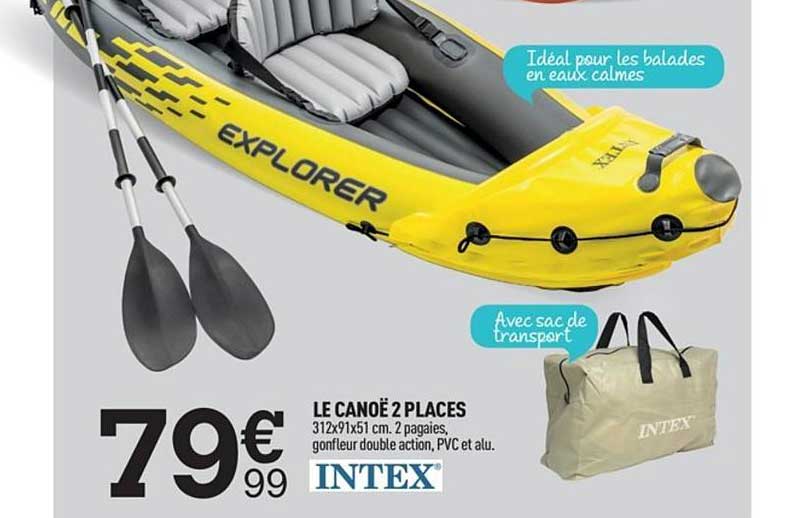le canoë 2 places intex