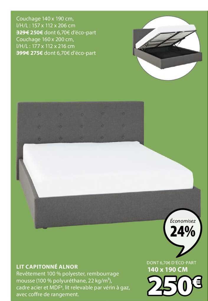 Lit Capitonné Alnor