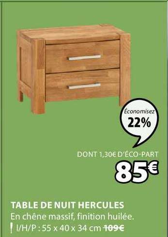 table de nuit hercules
