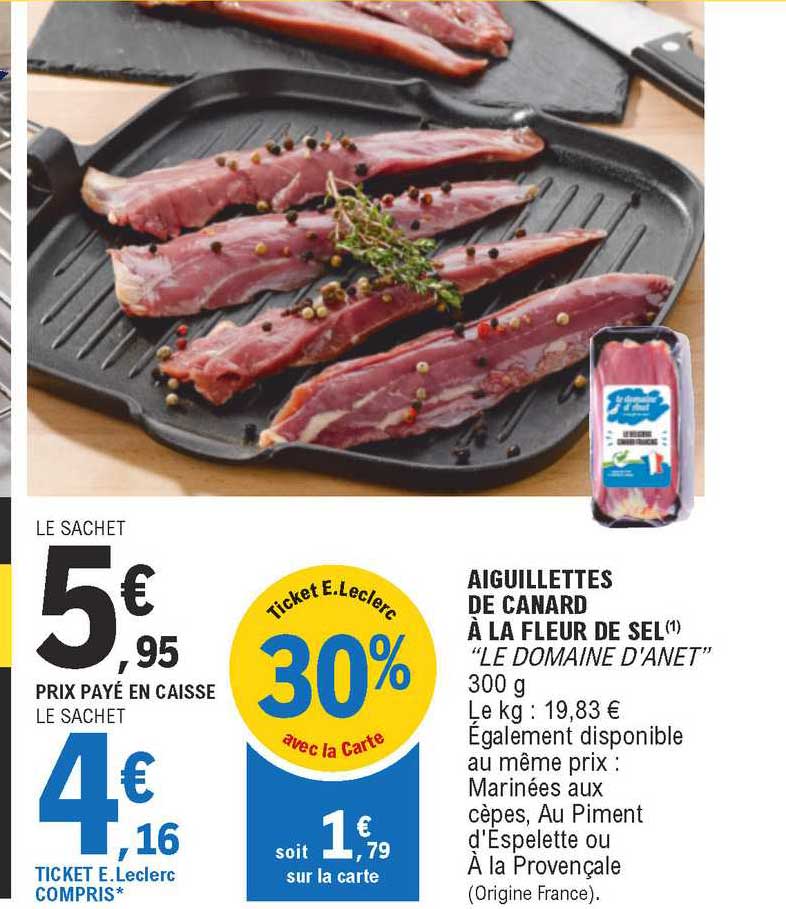 Aiguillettes De Canard à La Fleur De Sel "le Domaine D'anet"