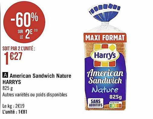 American Sandwich Nature Harrys