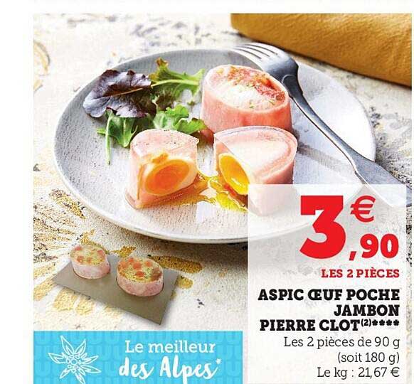 aspic œuf poche jambon pierre clot