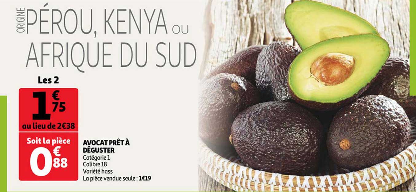 avocat prêt à déguster