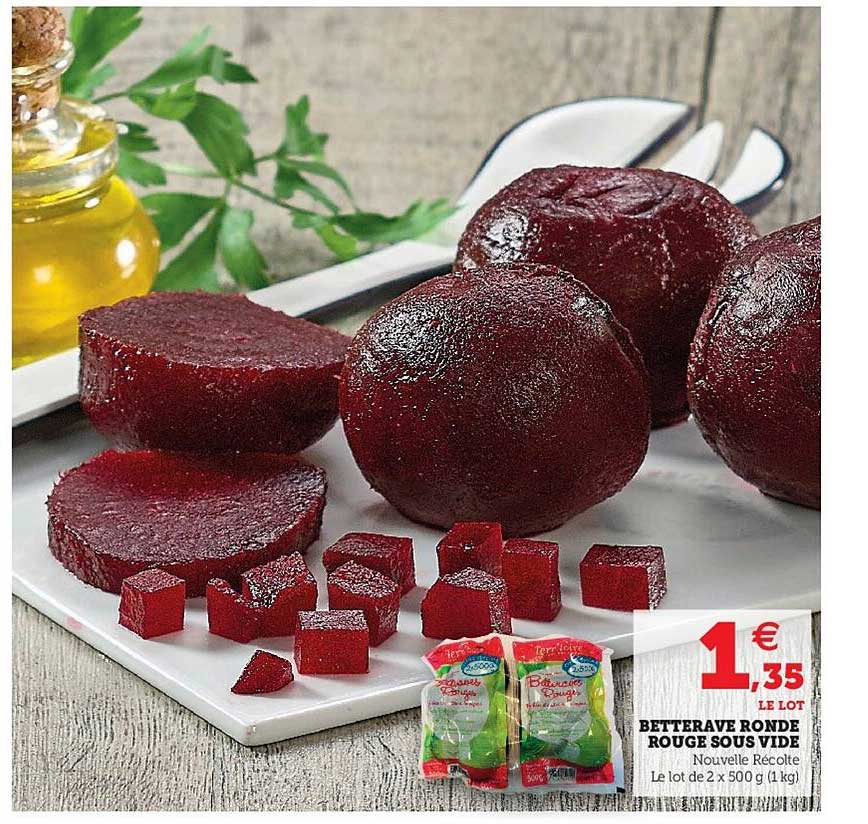 betterave ronde rouge sous vide