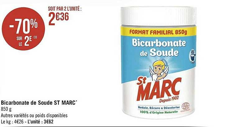 bicarbonate de soude st marc
