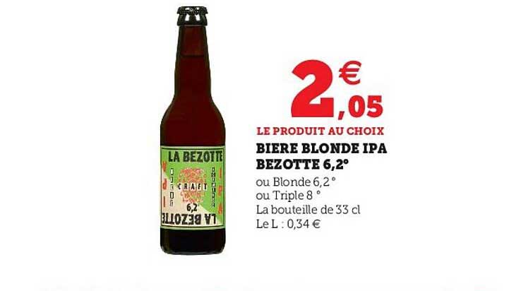bière blonde ipa bezotte 6,2°