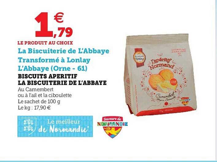 Biscuits Apéritif La Biscuiterie De L'abbaye