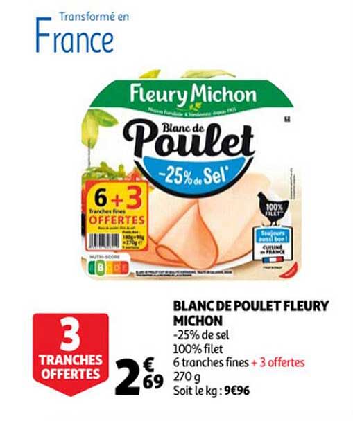 Blanc De Poulet Fleury Michon