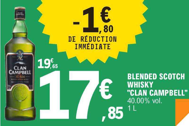 blended scotch whisky "clan campbell"