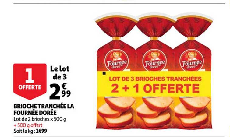 brioche tranchée la fournée dorée