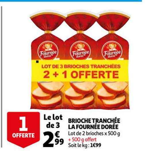 brioche tranchée la fournée dorée