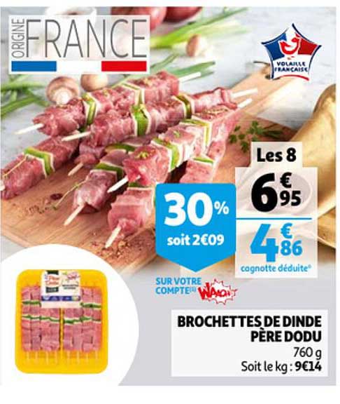 Brochettes De Dinde Père Dodu