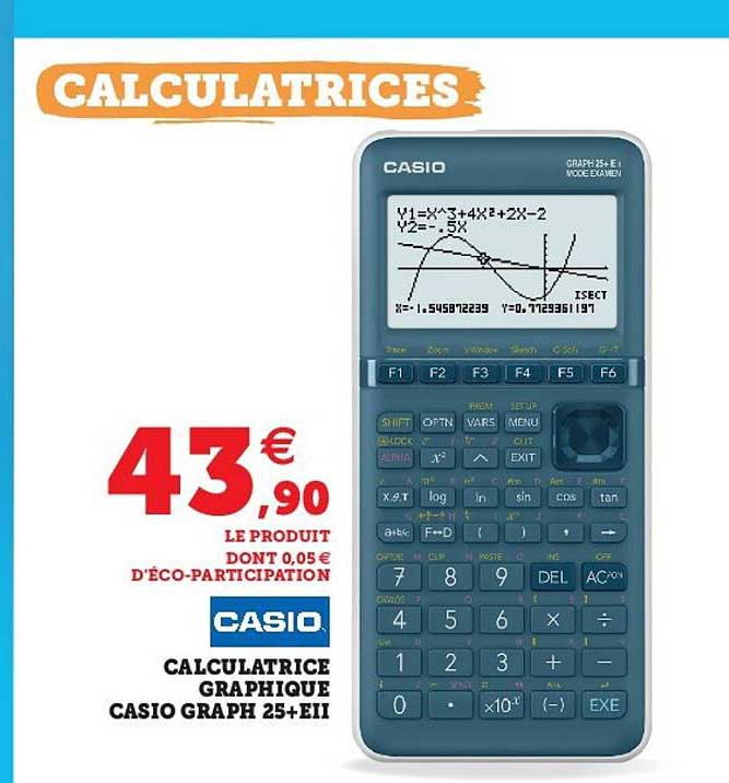 calculatrice graphique casio graph 25+eii