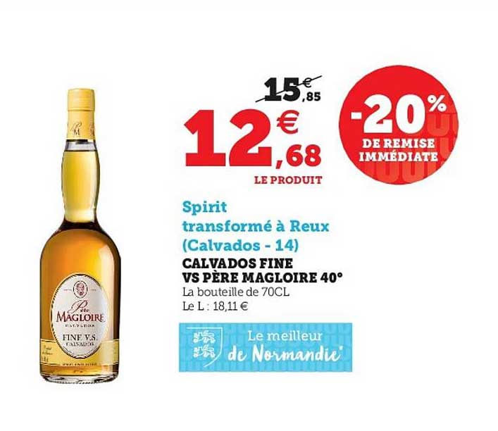 calvados fine vs père magloire 40°