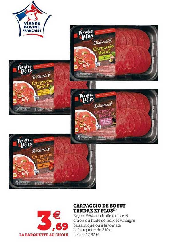 Carpaccio De Bœuf Tendre Et Plus