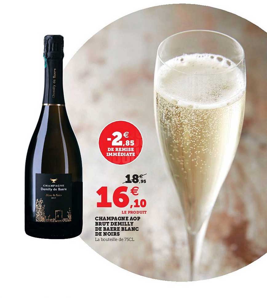 champagne aop brut demilly de baere blanc de noirs
