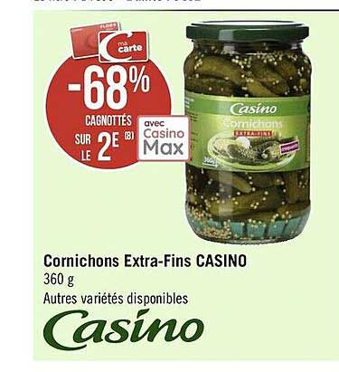 cornichons extra-fins casino