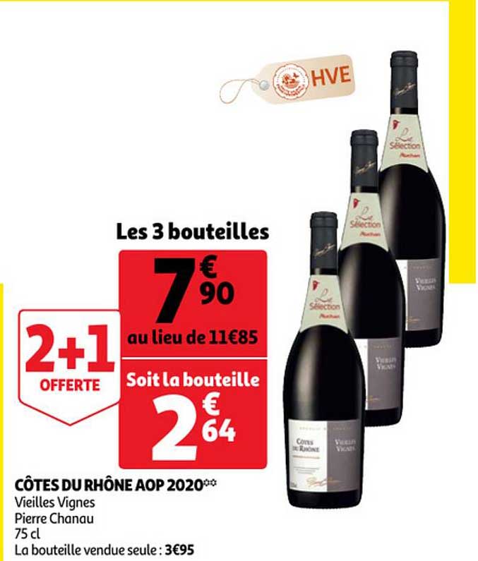 côtes du rhône aop 2020 vieilles vignes pierre chanau