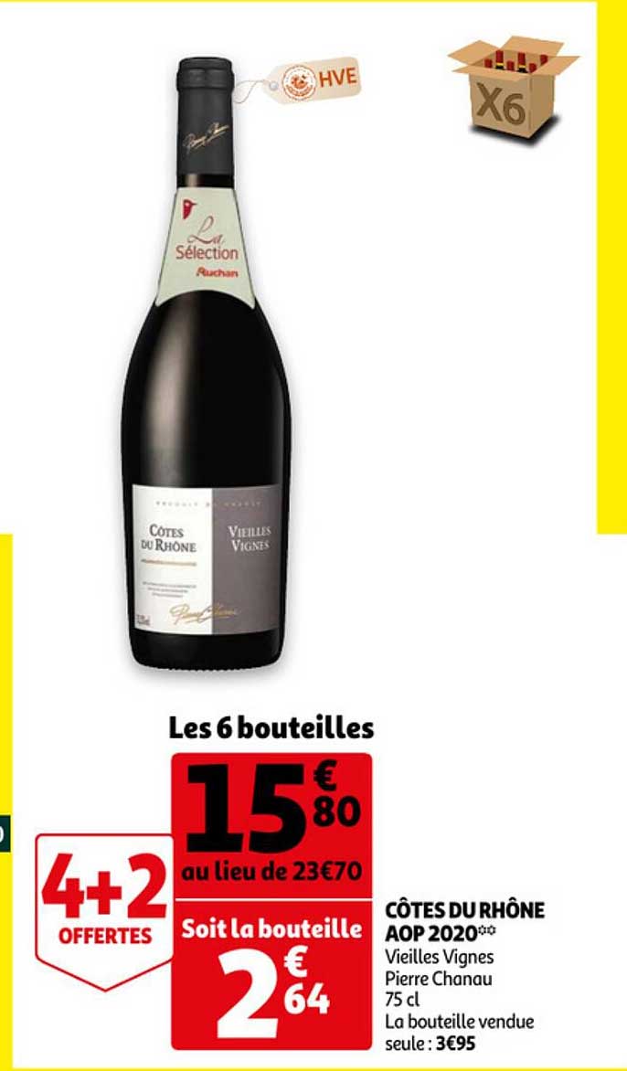 côtes du rhône aop 2020 vieilles vignes pierre chanau