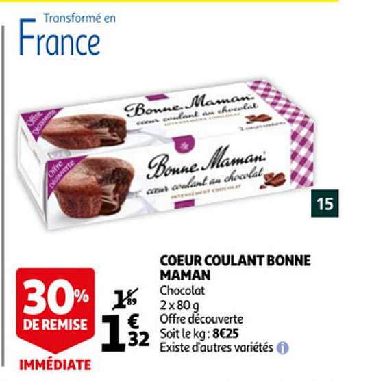 cœur coulant bonne maman