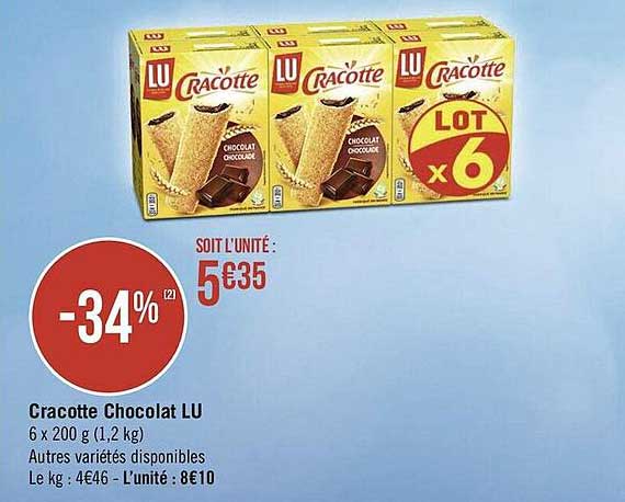 Cracotte Chocolat Lu