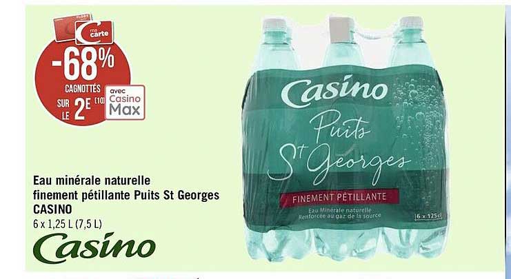 eau minérale naturelle finement pétillante puits st georges casino