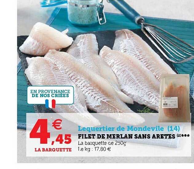 filet de merlan sans arêtes
