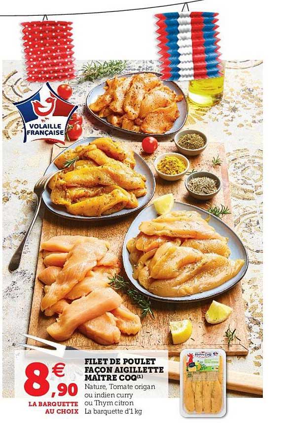filet de poulet façon aigillette maître coq