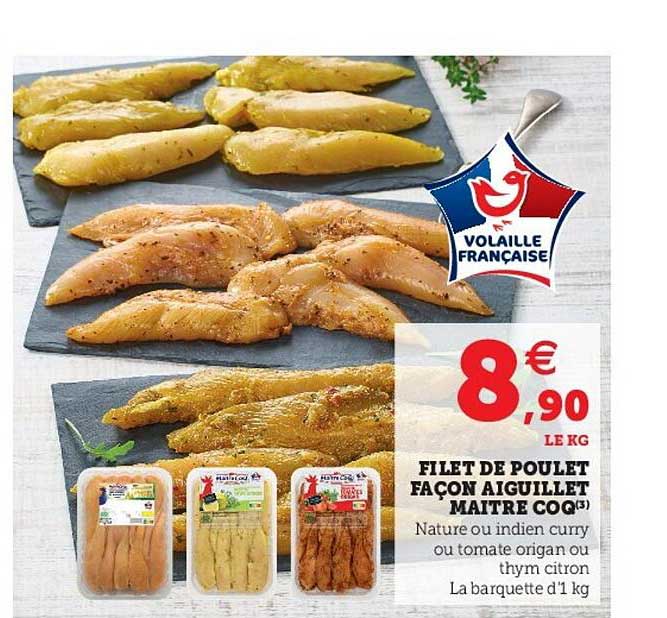 filet de poulet façon aiguillet maître coq